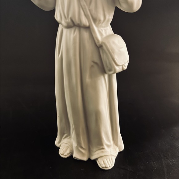 Vintage Homco 5620 Shepherd Boy with Lamb Nativity Figurine Bisque White - Picture 6 of 12